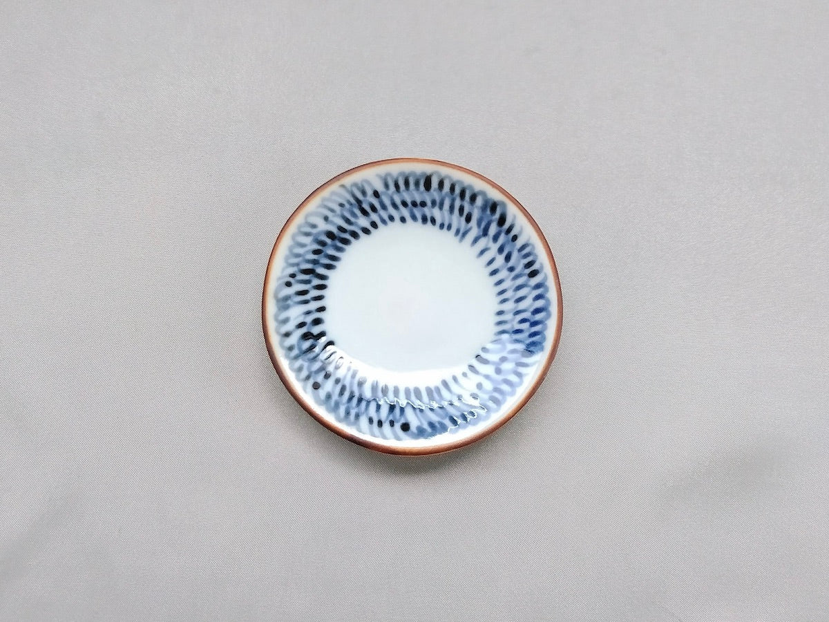 染付みじん唐草丸豆皿【寿千窯】
