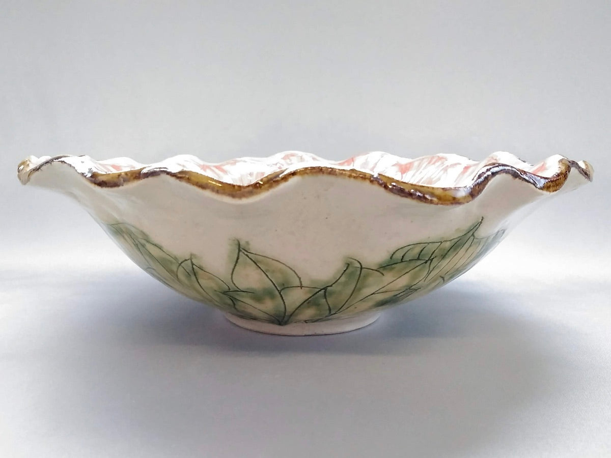 牡丹花7寸深鉢【加藤芳平】