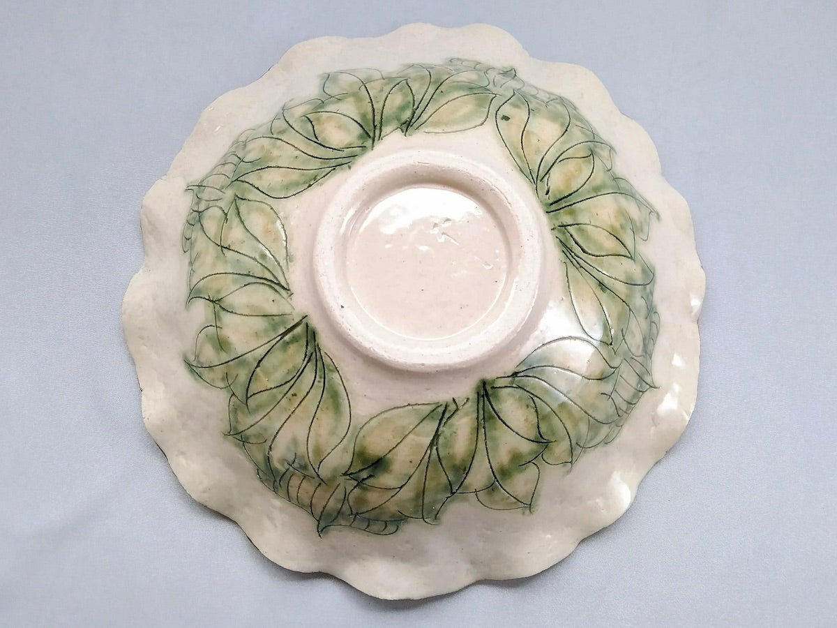 牡丹花7寸深鉢【加藤芳平】