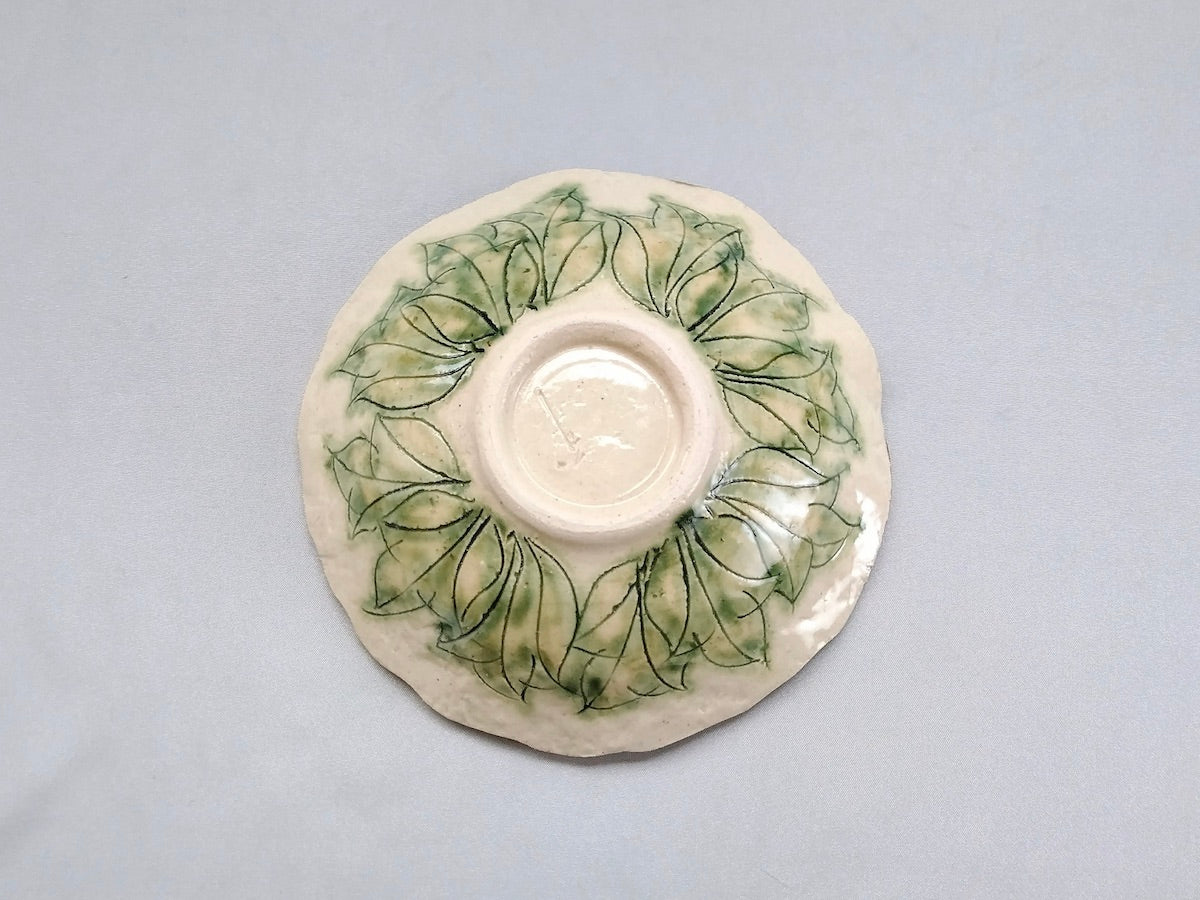 牡丹花5寸浅鉢【加藤芳平】