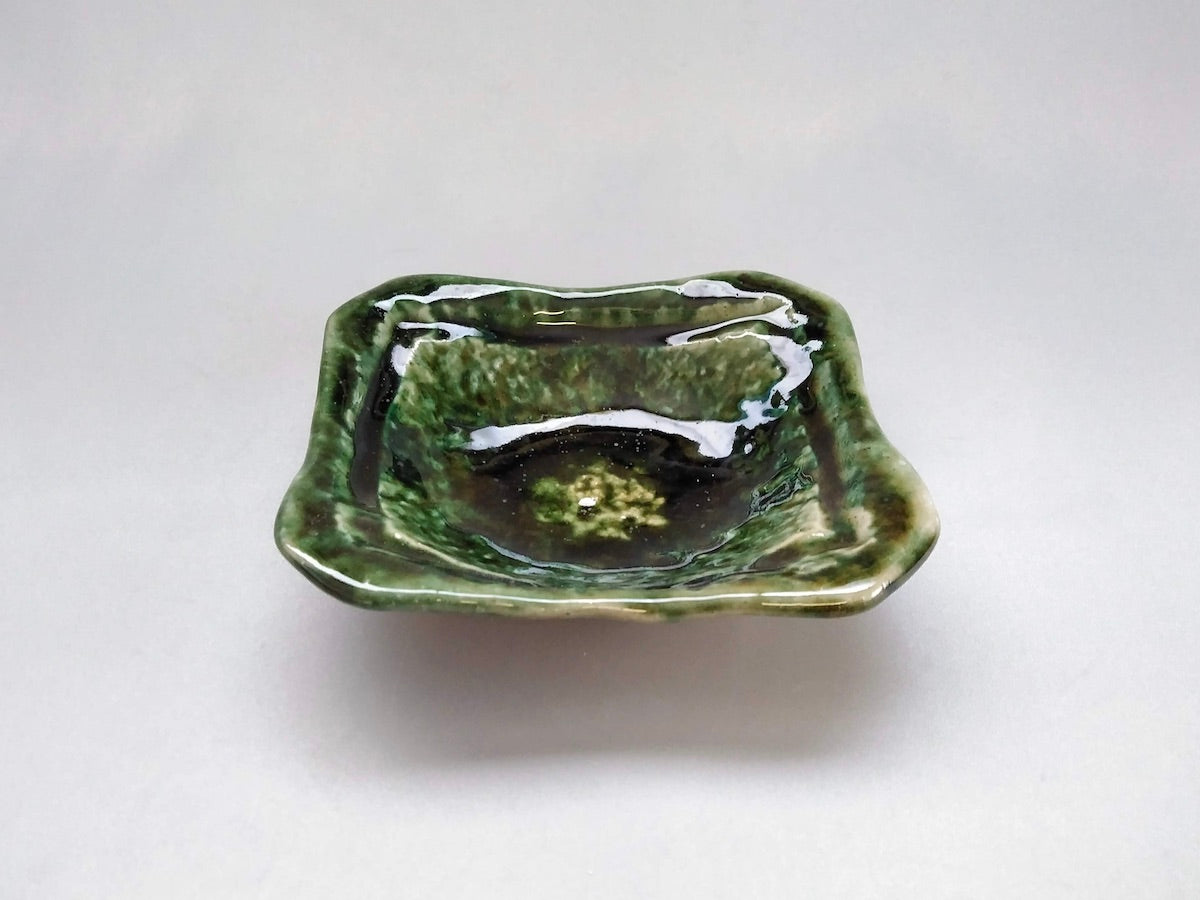 織部隅切り角小鉢【小栗大幸】