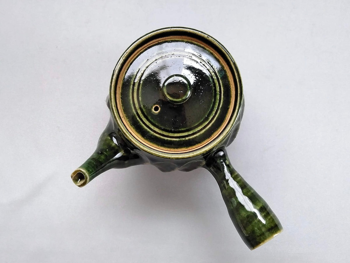 織部しのぎ急須【小栗大幸】