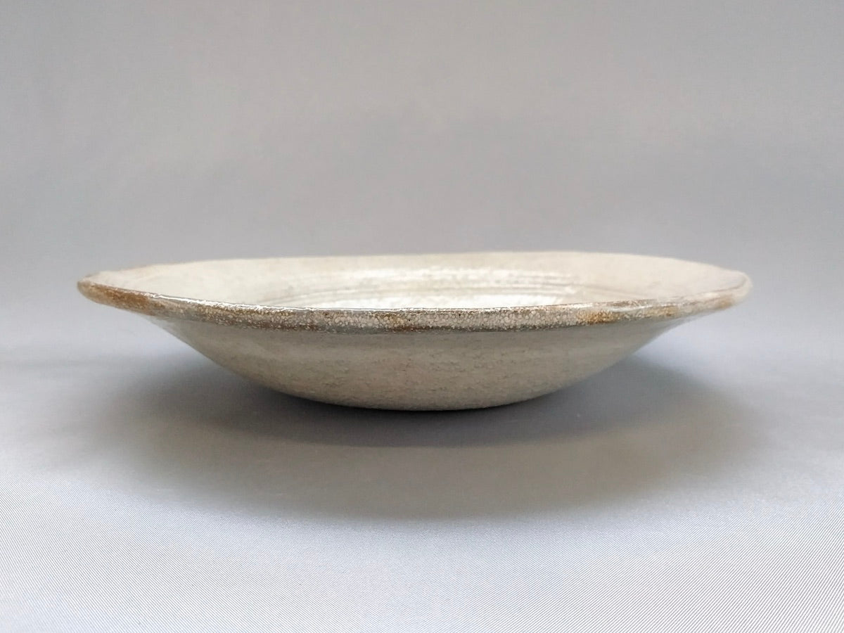新粉引7寸浅鉢【熊谷雅博】
