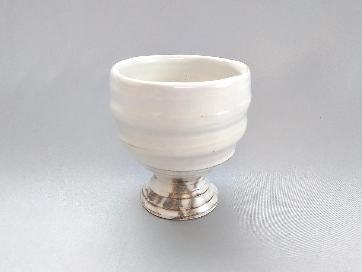 粉引高足汲出【熊谷雅博】