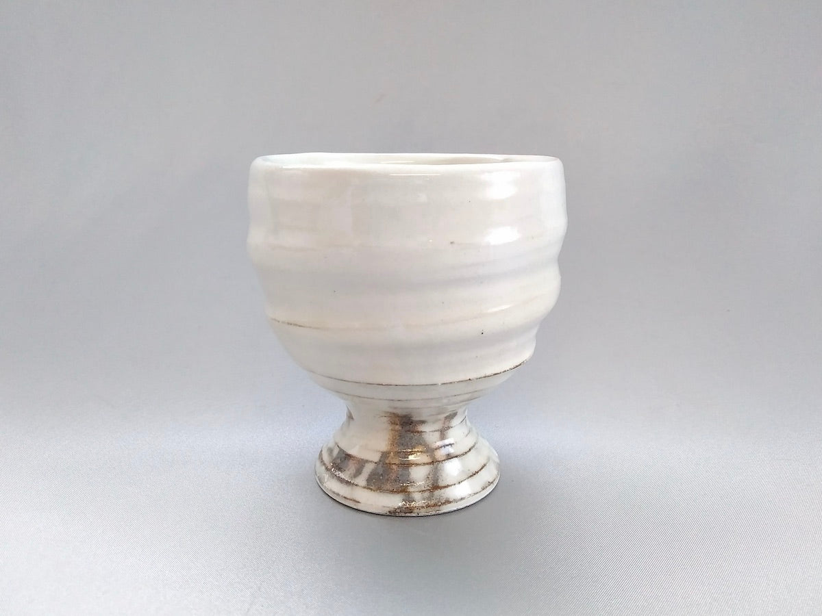 粉引高足汲出【熊谷雅博】