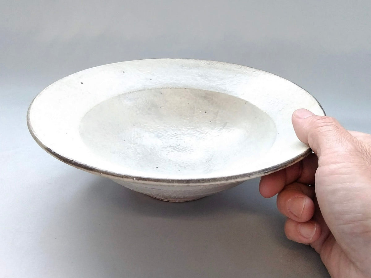 リムボウル粉引L【矢嶋洋一】