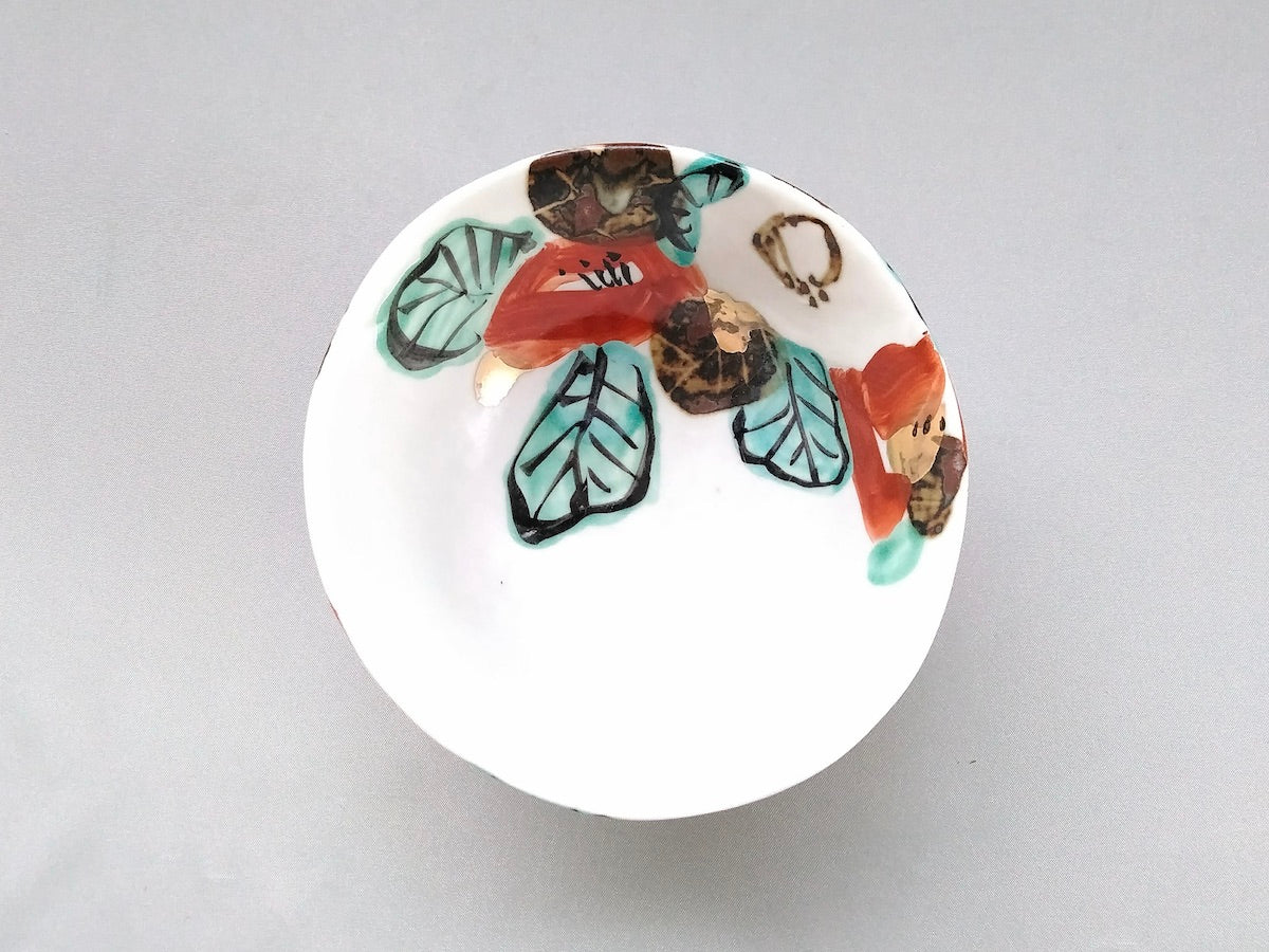 色絵椿飯碗【和田一人】