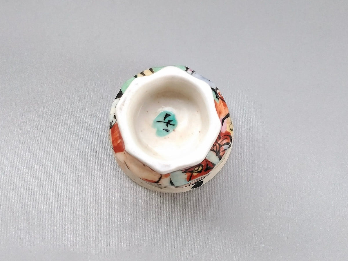 色絵七福神長湯呑【和田一人】