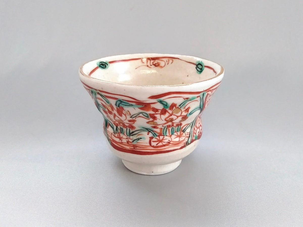 色絵蓮紋くびれ汲出【和田一人】