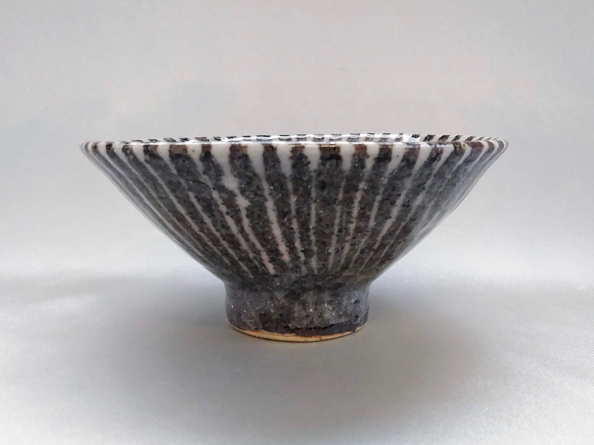 鼠志野十草平飯碗大【三浦繁久】