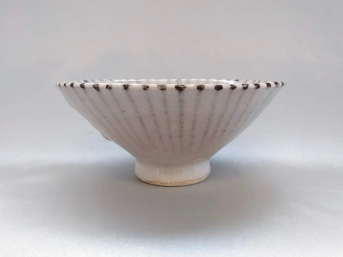 志野十草平飯碗大【三浦繁久】