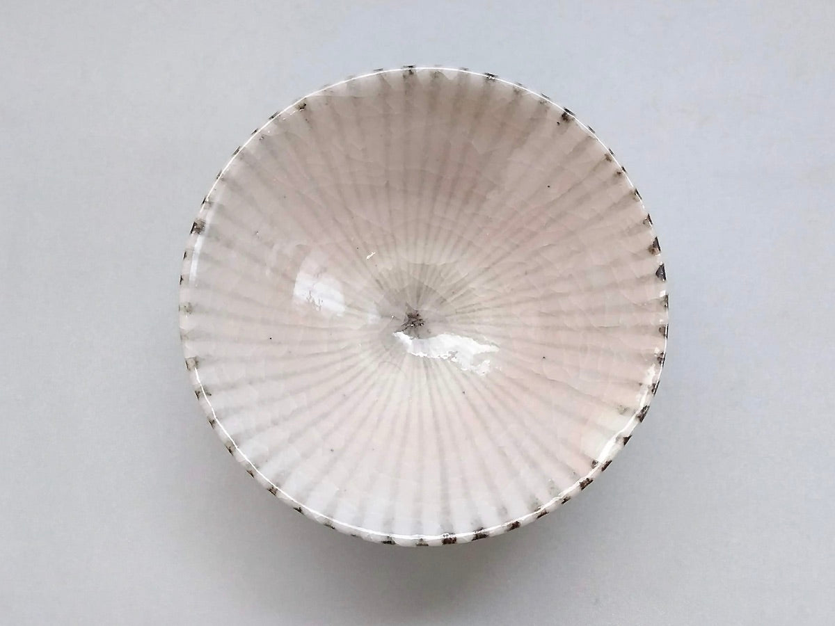 志野十草平飯碗大【三浦繁久】