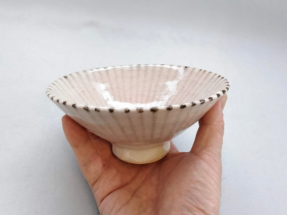 志野十草平飯碗大【三浦繁久】