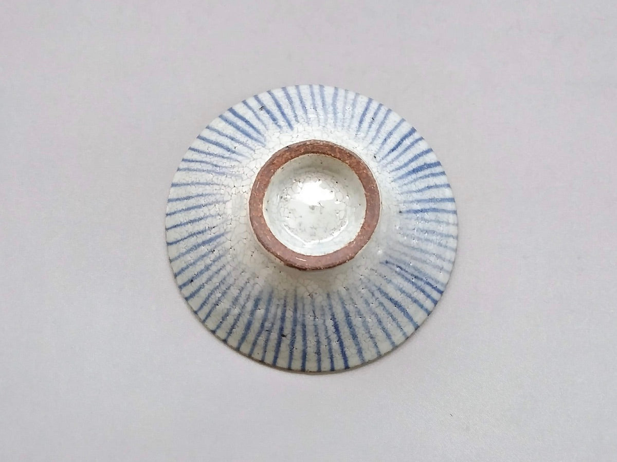 粉引十草平飯碗小青【三浦繁久】