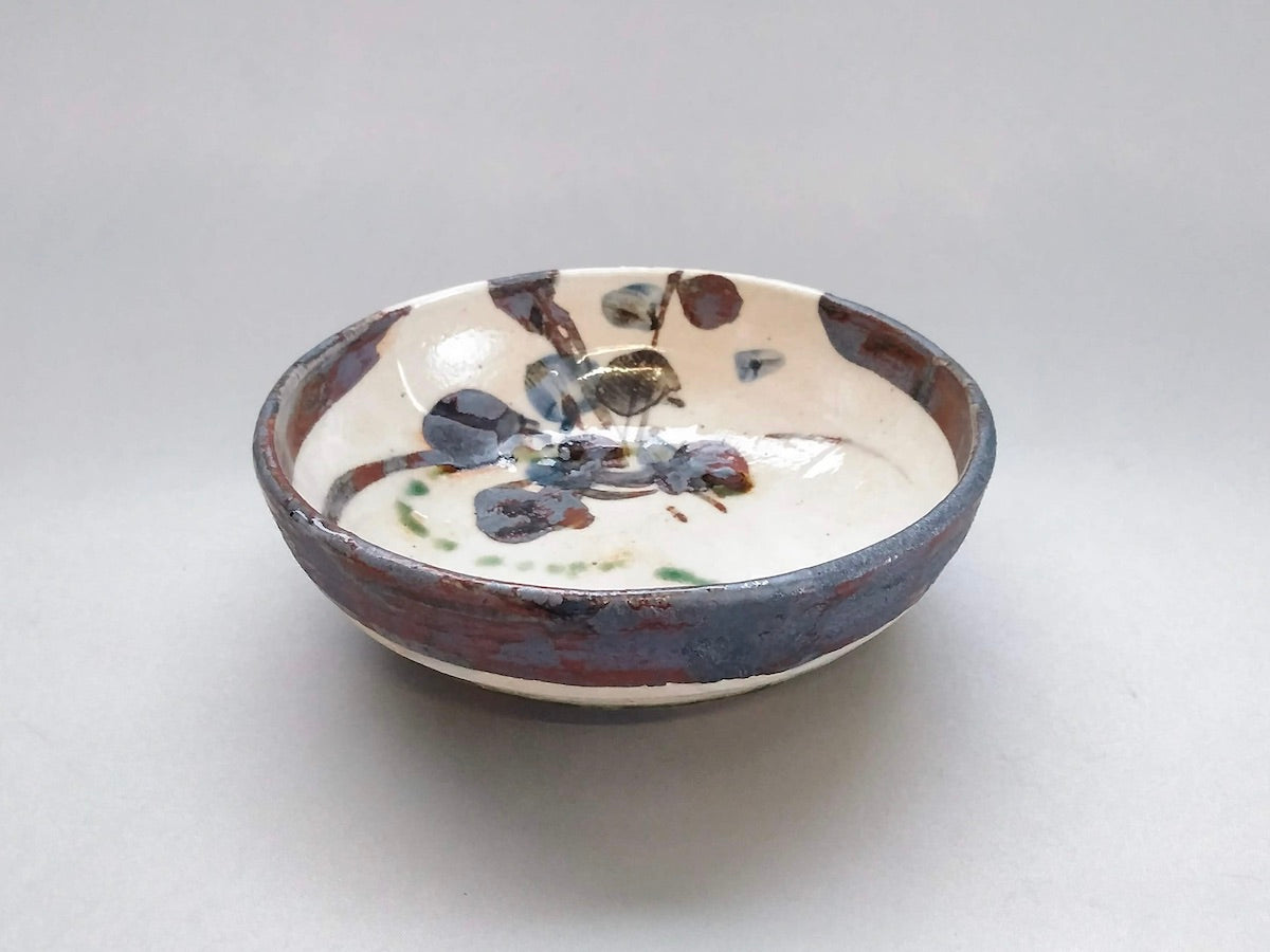 志野織部かぶ紋5寸鉢【中垣連次】