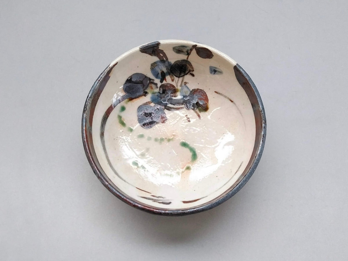 志野織部かぶ紋5寸鉢【中垣連次】