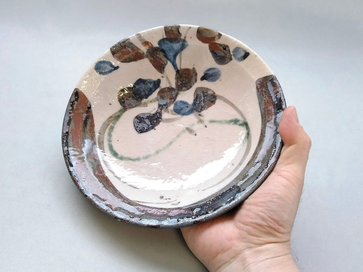 志野織部かぶ紋おでん皿【中垣連次】