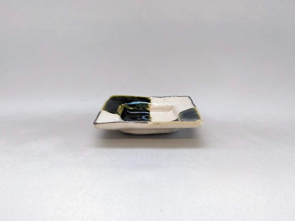 2寸角皿二つ市松【日比野正明】