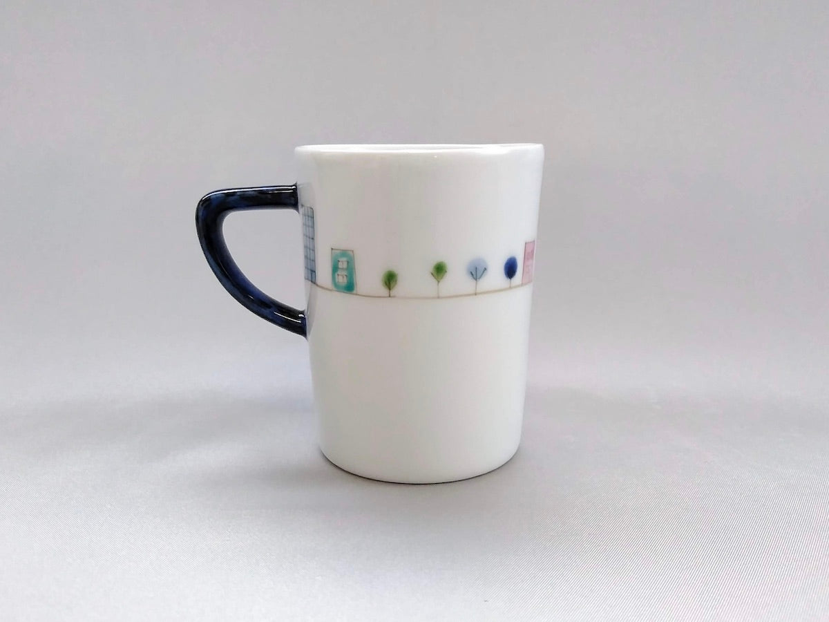 さんぽアメリカドラムマグS青【一峰窯】