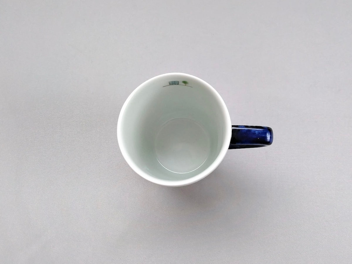 さんぽアメリカドラムマグS青【一峰窯】