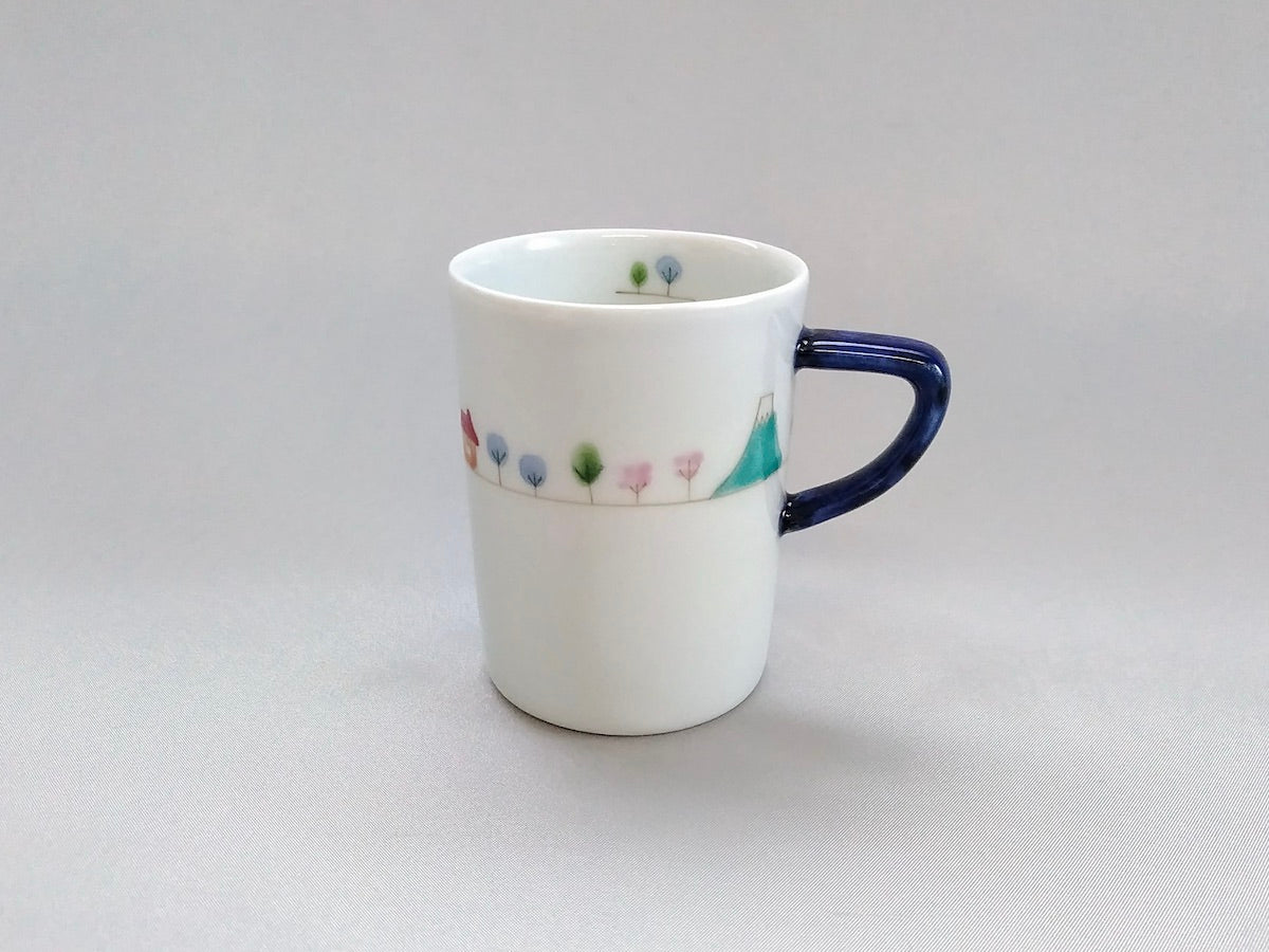 さんぽJAPANドラムマグS青【一峰窯】