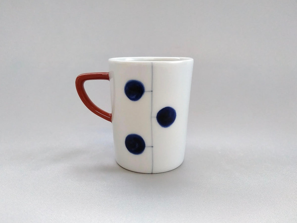 輪花ドラムマグS赤【一峰窯】