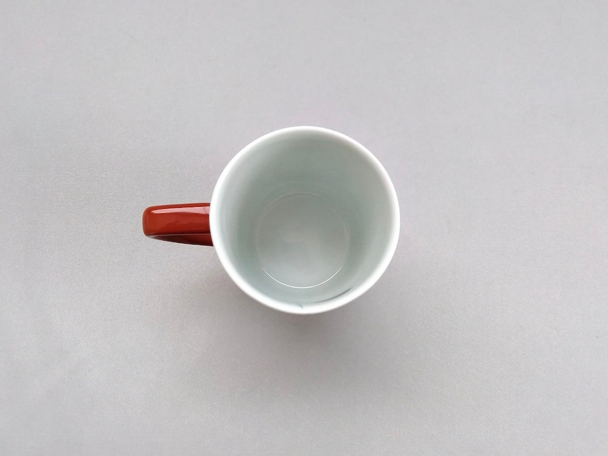 輪花ドラムマグS赤【一峰窯】