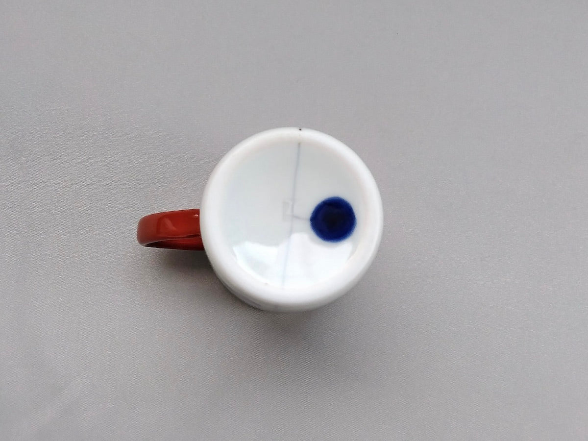 輪花ドラムマグS赤【一峰窯】