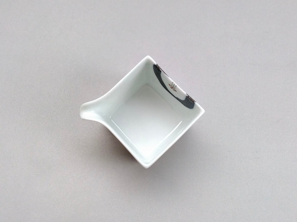 椿片口角小付青【一峰窯】