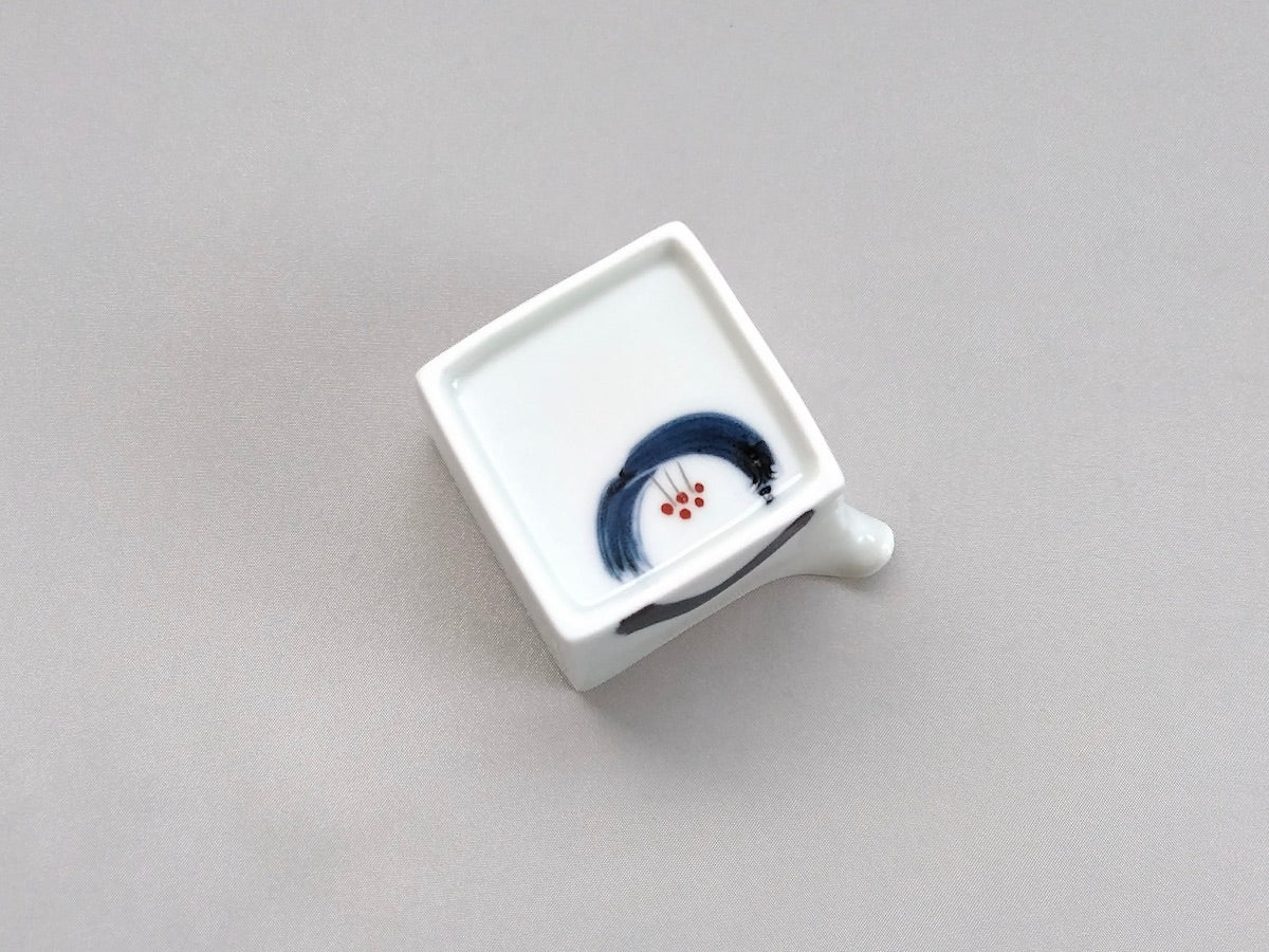 椿片口角小付青【一峰窯】