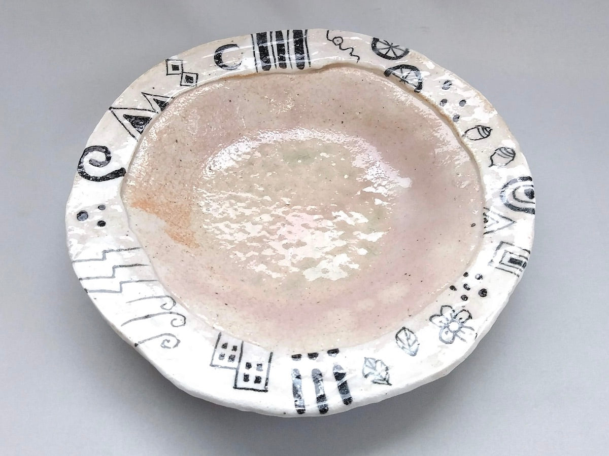 幾何紋パスタ皿【佐藤大士】