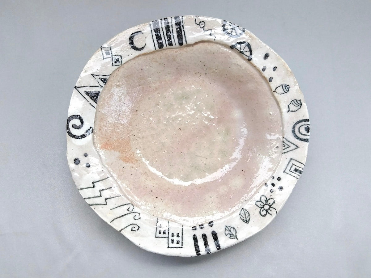 幾何紋パスタ皿【佐藤大士】