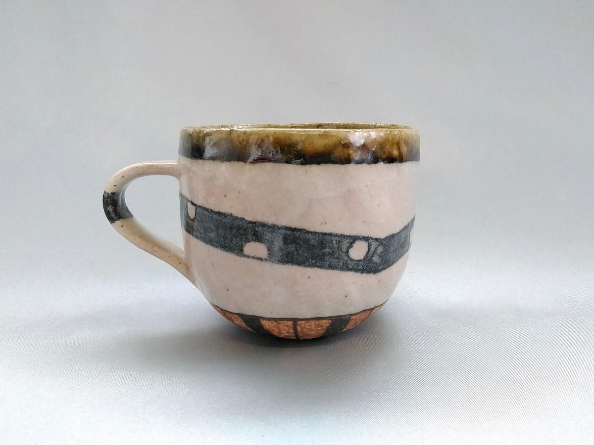 鉄帯ドット丸マグ【佐藤正士】