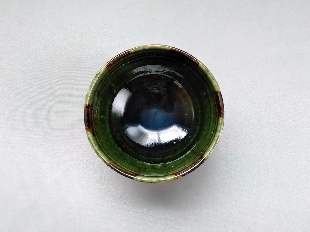 織部白角柄飯碗 小【赤根真次】