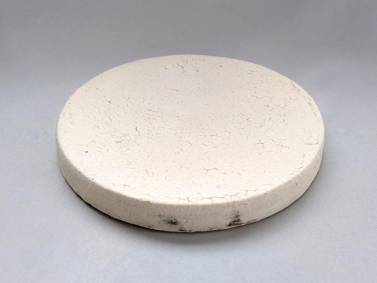 粉引たいこ丸皿【中川幹世】