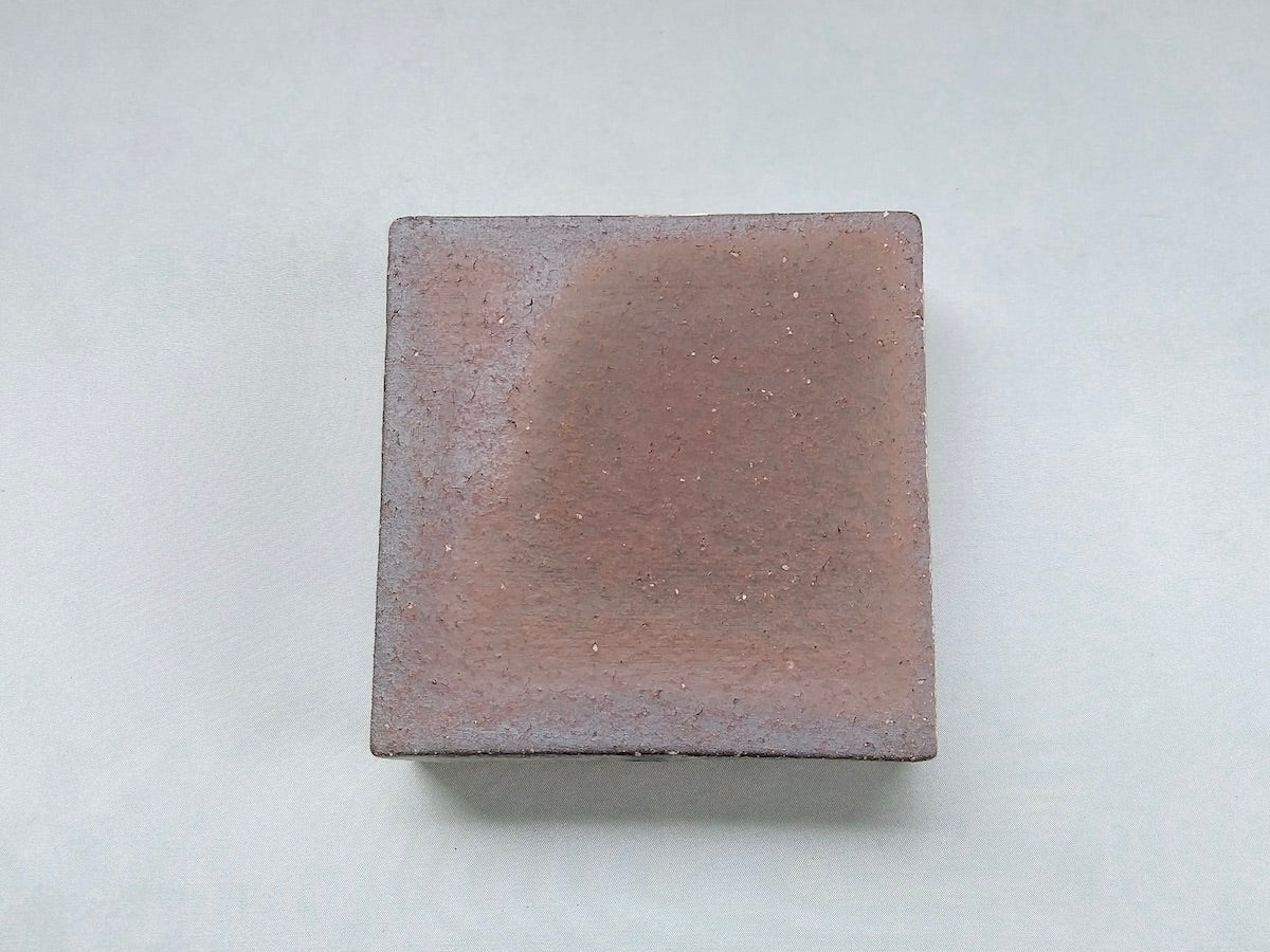 粉引たいこ四角皿【中川幹世】