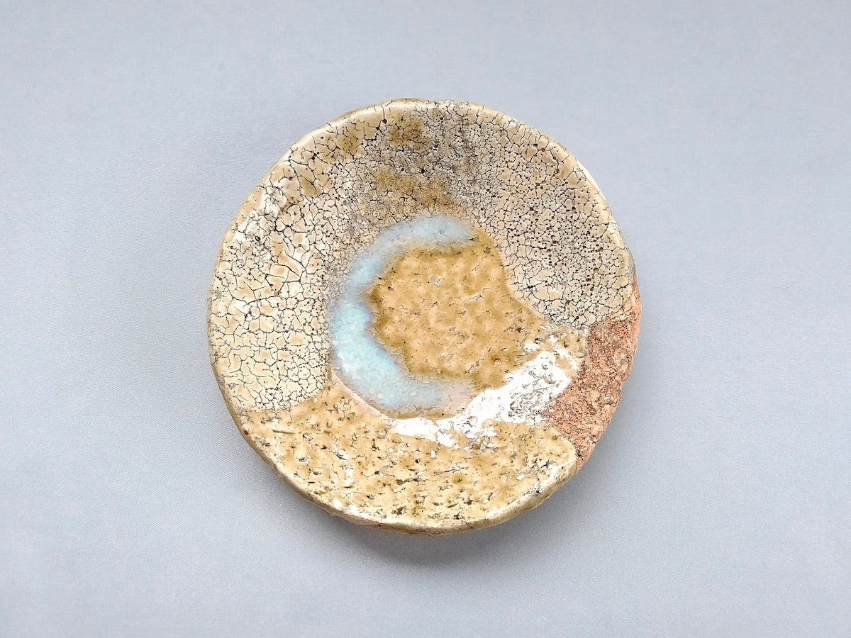 萩灰釉5寸皿【黒田岳】