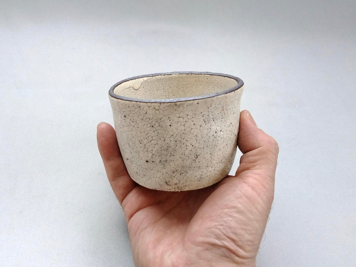 粉引そば猪口【中川幹世】