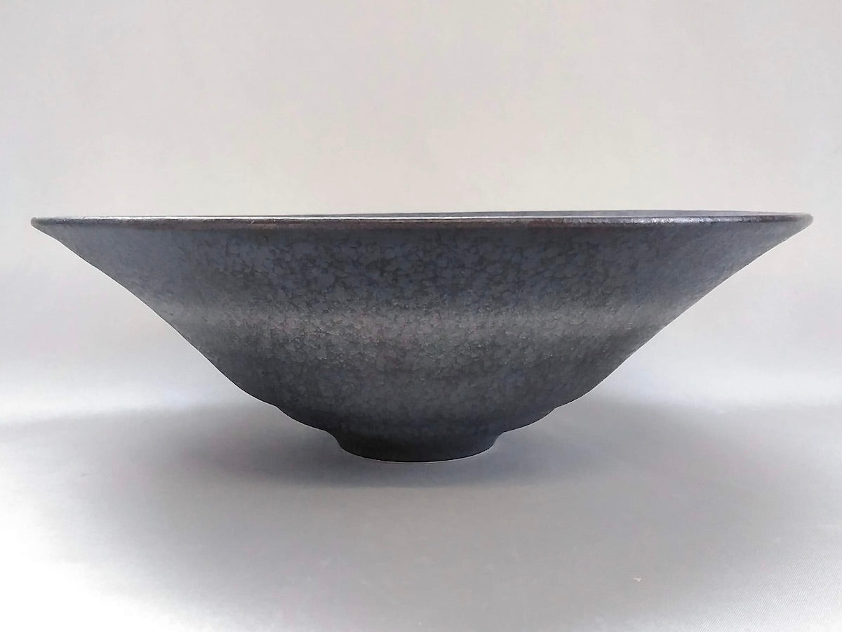 晶銀帯反9寸鉢【陶悦窯】