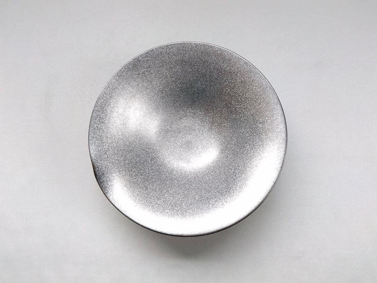 黒柚子内銀塗り一方押5.5寸反鉢【陶悦窯】