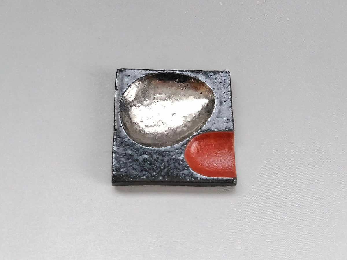 白金彩箸置き朱【山本文雅】