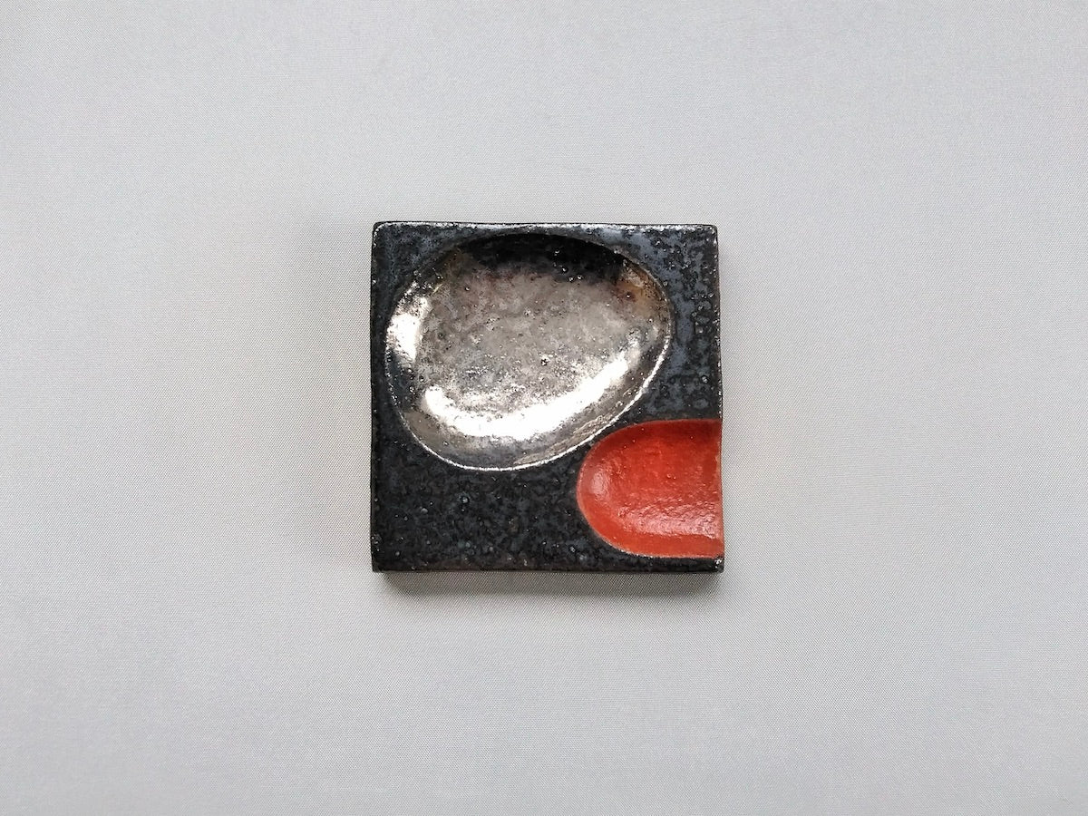 白金彩箸置き朱【山本文雅】