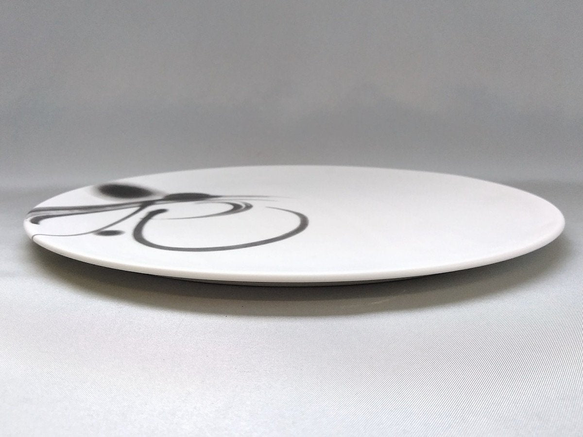 書ラウンドプレート26cm夏【やま平窯】