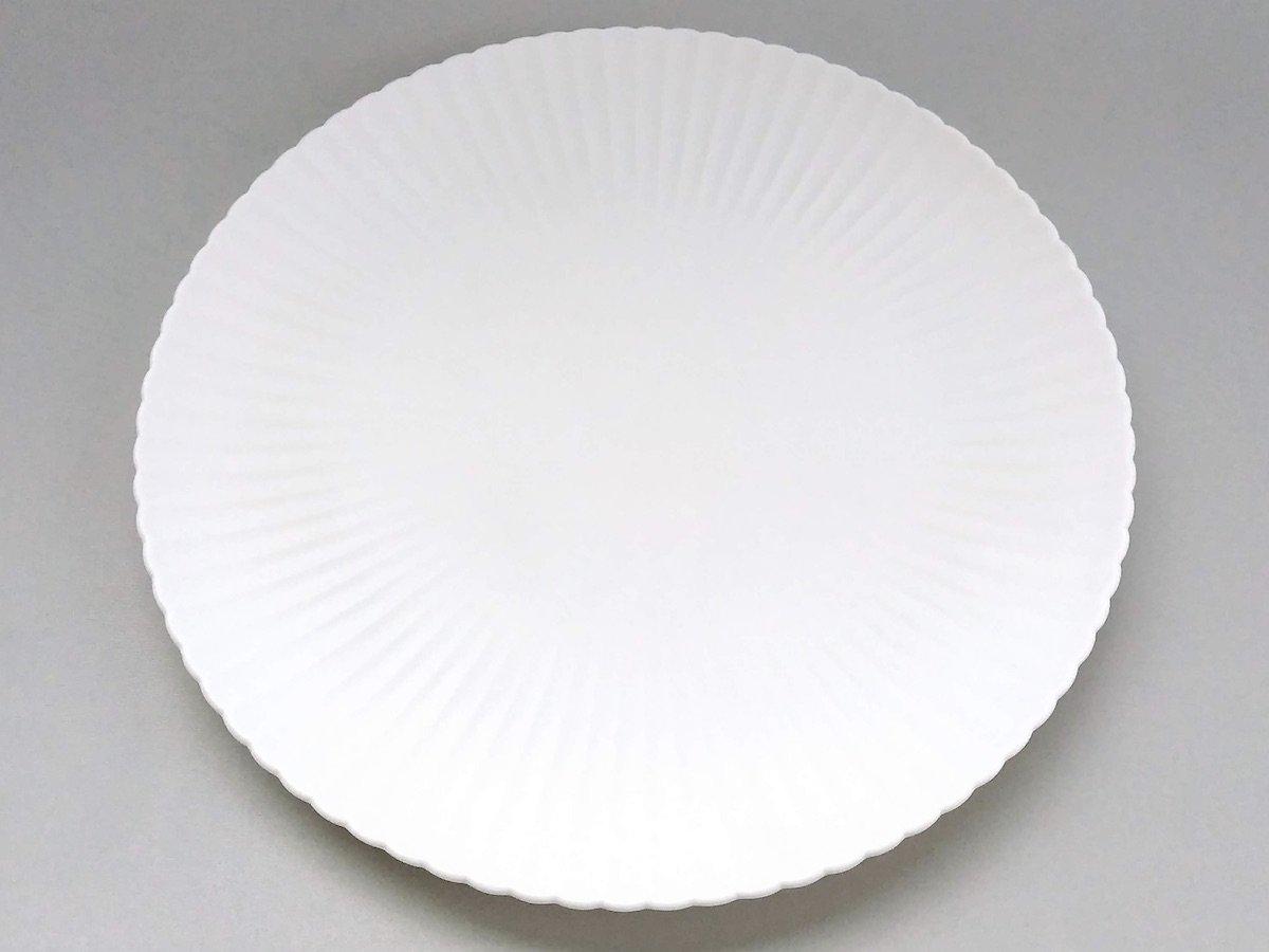 菊割プレート27cm【やま平窯】