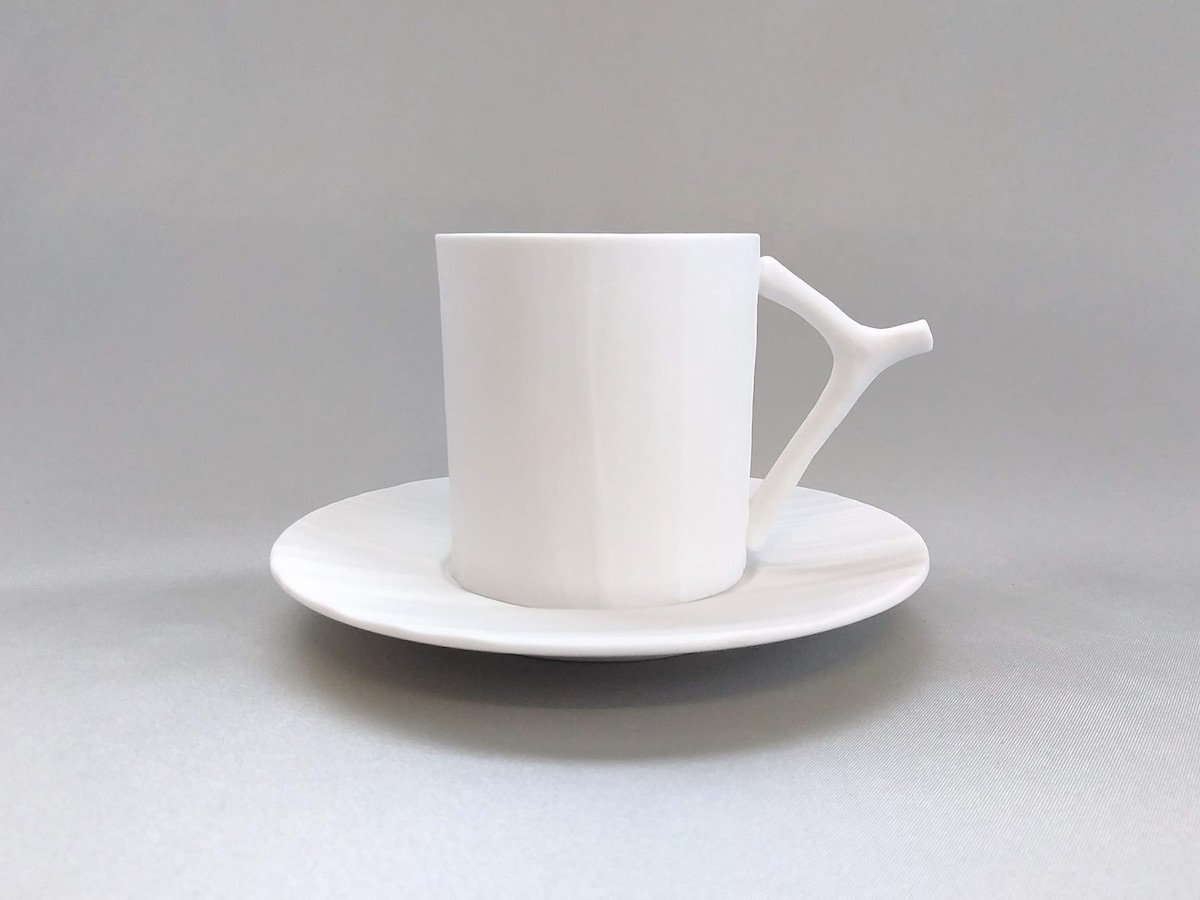 木目コーヒーC/S White【やま平窯】