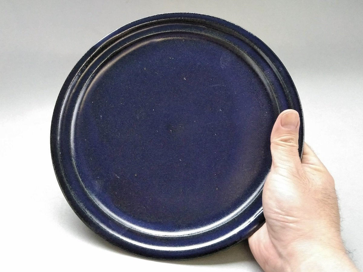 ルリ釉23cm皿【古谷製陶所】