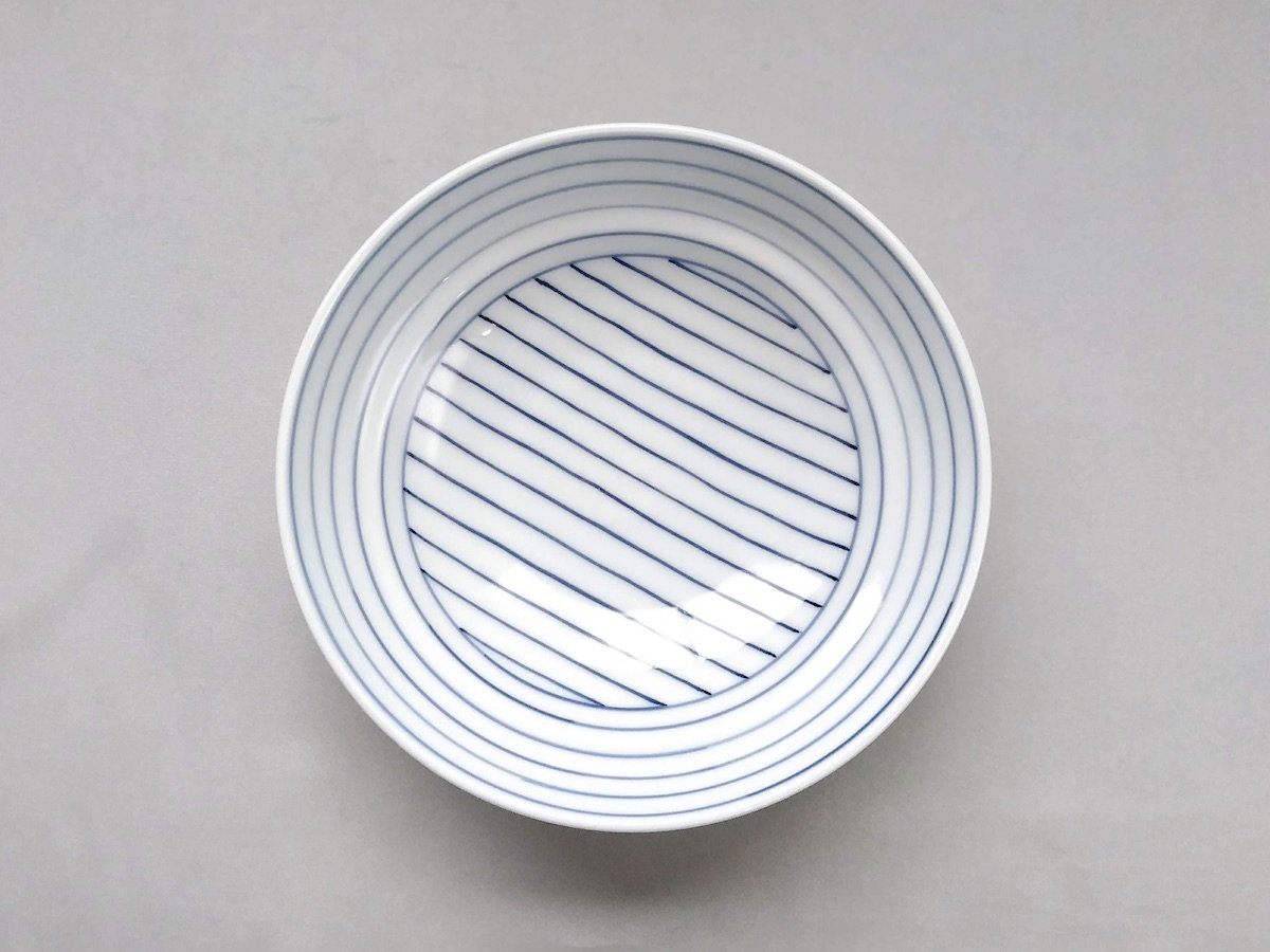 線もよう段付5.0寸鉢【田森陶園】