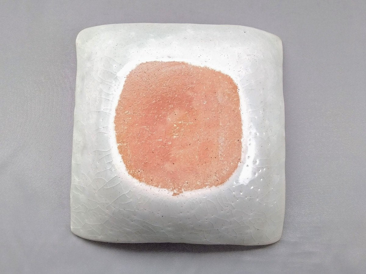 赤葉角鉢【巌陶房】