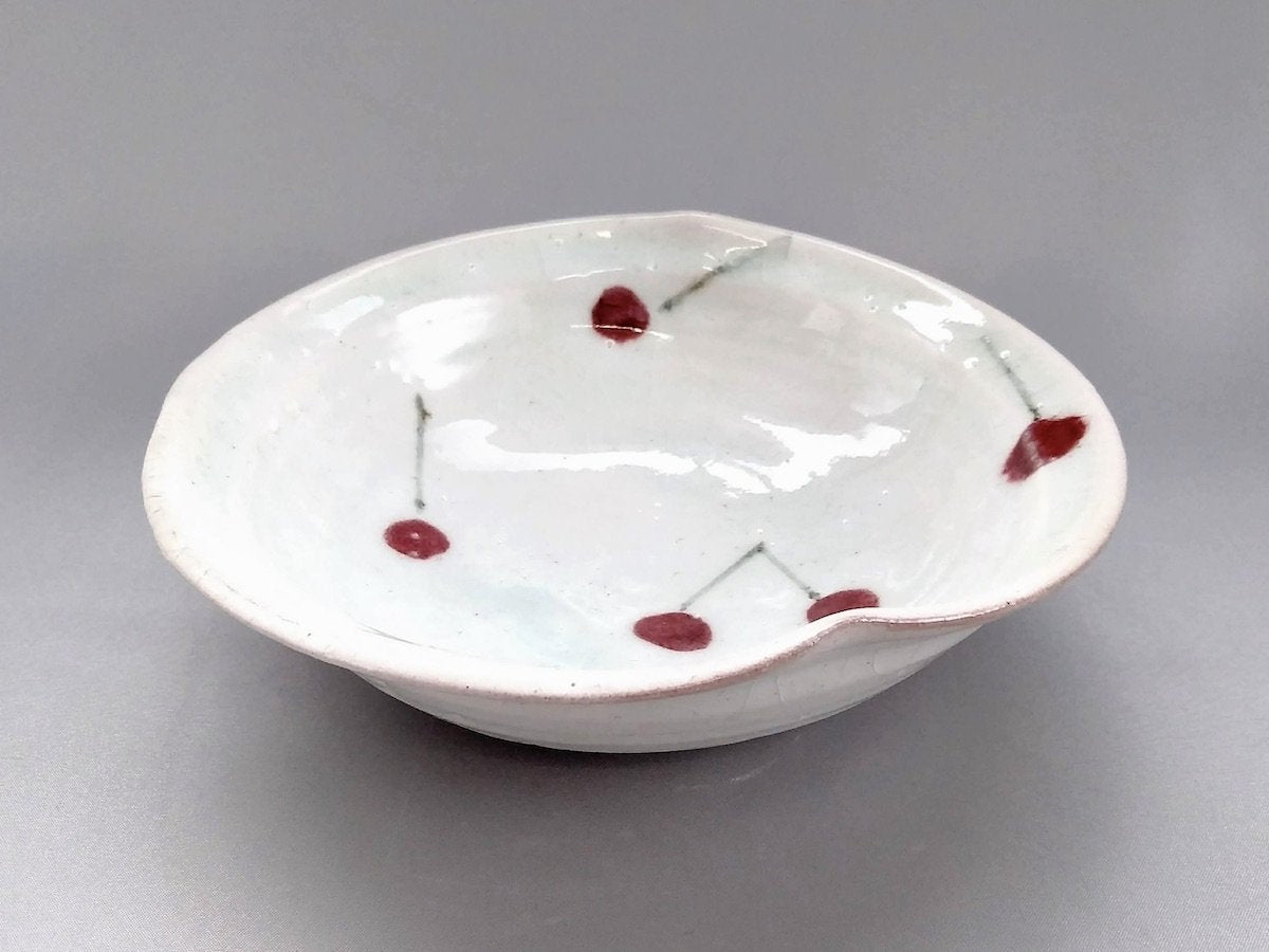 さくらんぼ6寸リンカ鉢【巌陶房】