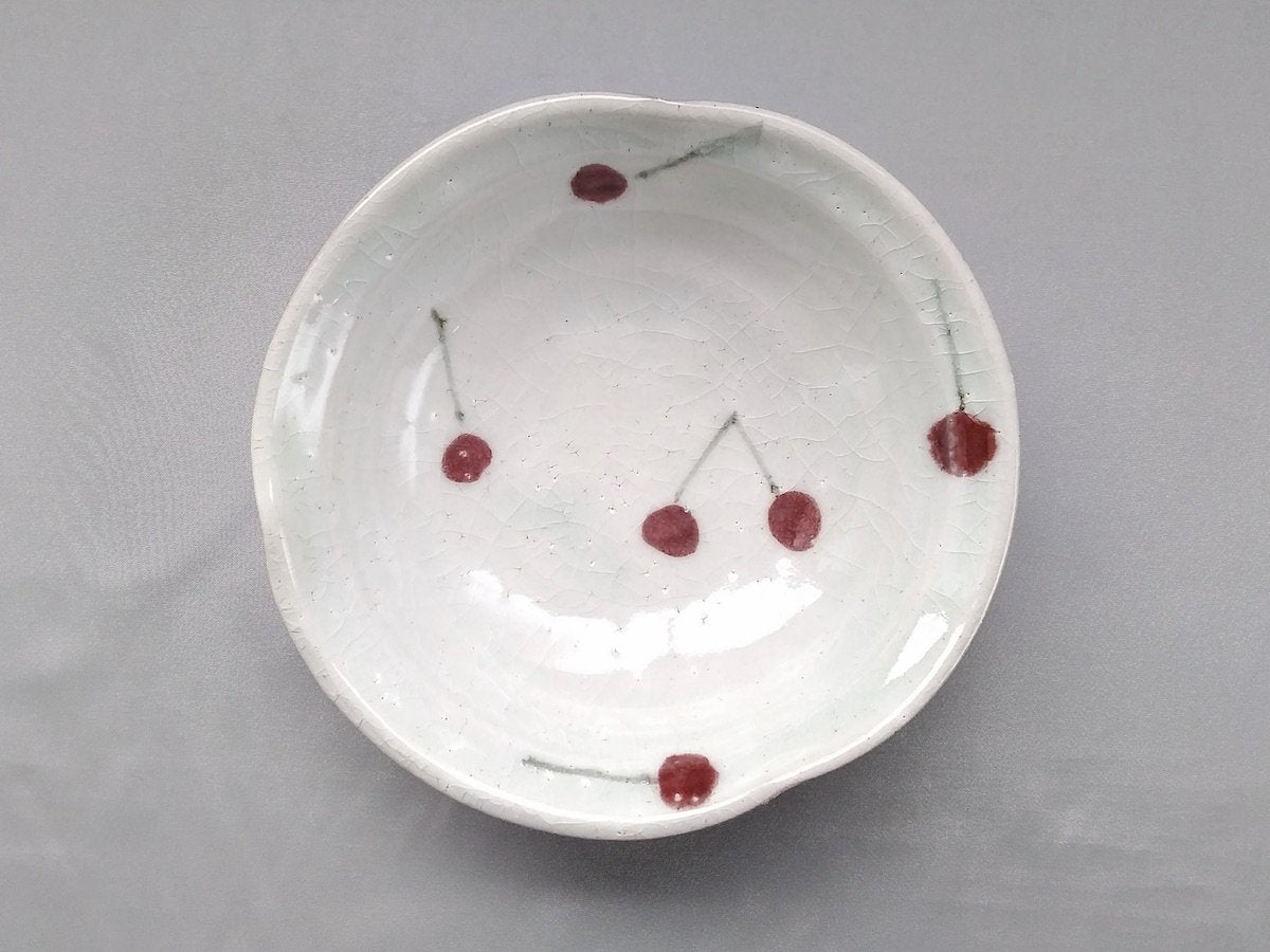 さくらんぼ6寸リンカ鉢【巌陶房】